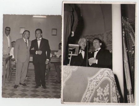 Il tenore Adolfo De Cavalieri con Tito Schipa e con Gino Bechi